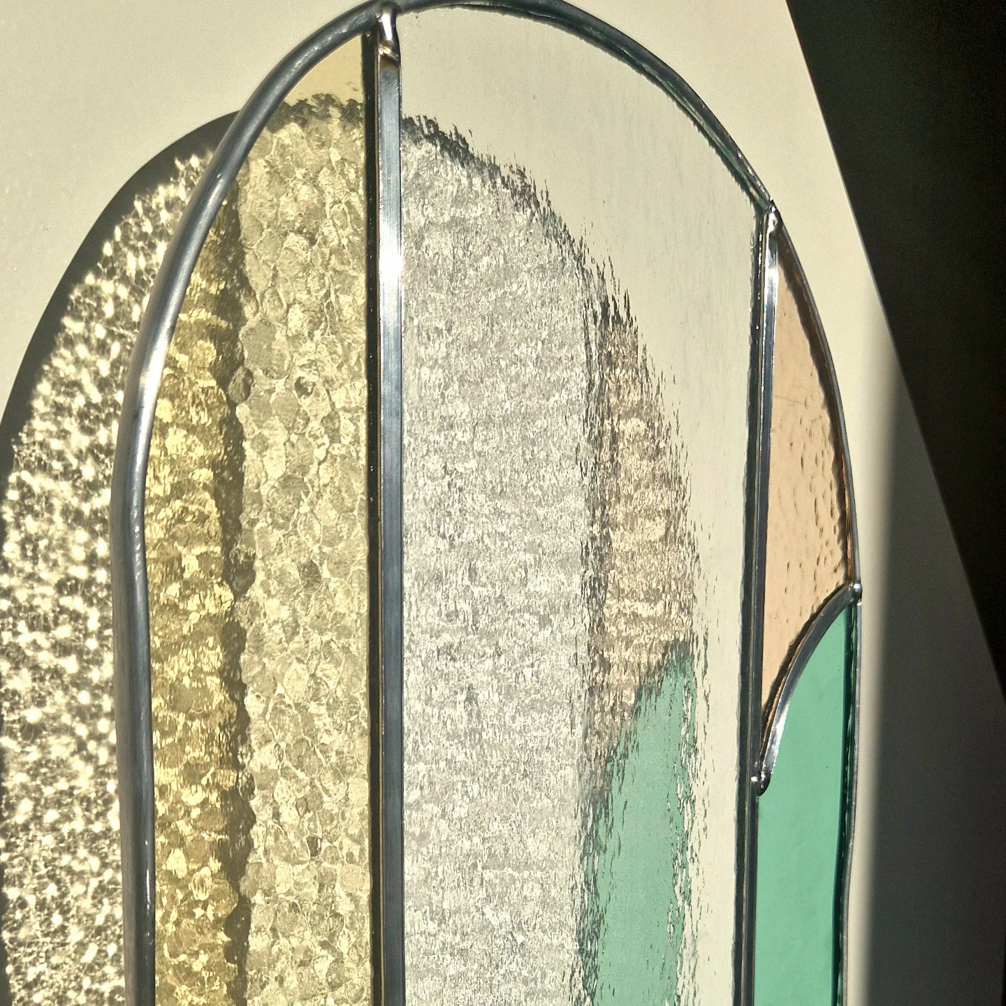 Glas in lood kunstwerk - Kleurrijk design