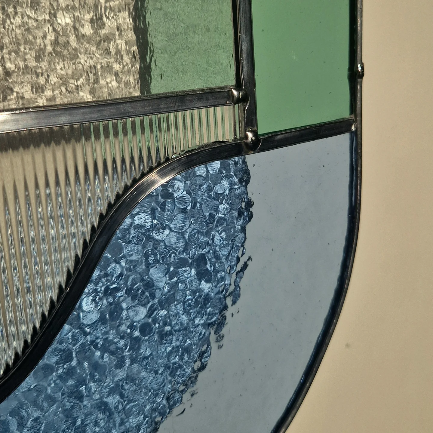 Glas in lood kunstwerk - Handgemaakt design